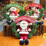 Wholesale Plush Christmas Wreaths with Hanging Characters