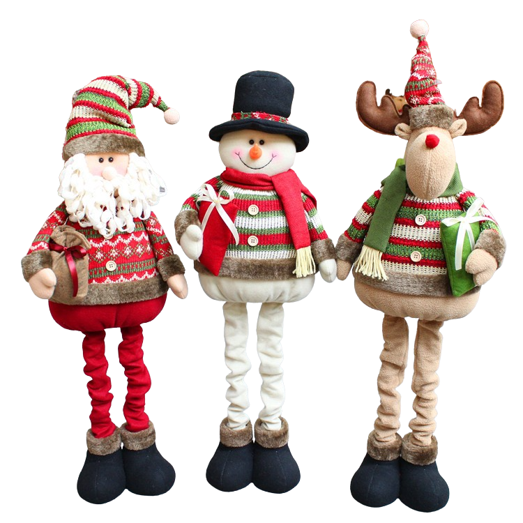 Santa and snowman and deer Christmas decoration supplies