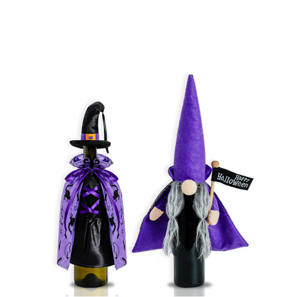 halloween wine bottle cover