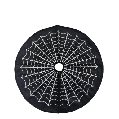 Halloween spider web tree skirt