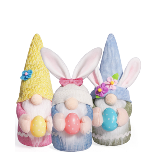 Easter gnome plush with bunny ears