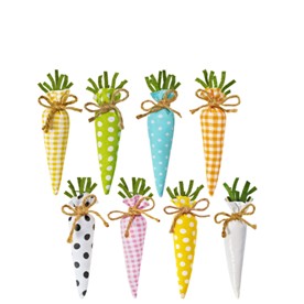 fabric Easter carrots decoration set