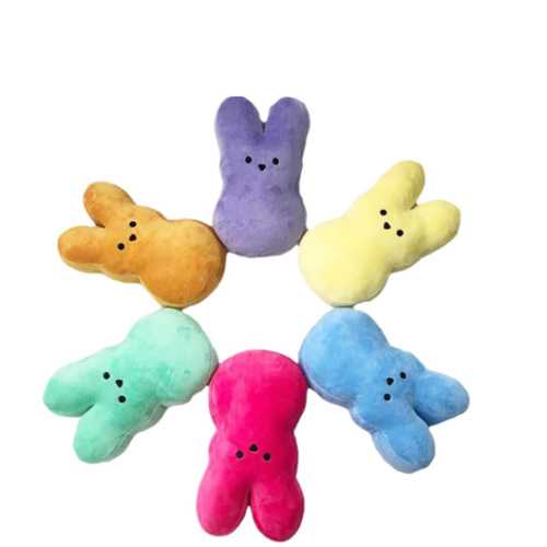 colorful Easter peeps plush set