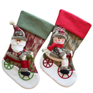 3D santa snowman Christmas Stocking personalized