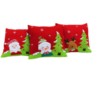 red Christmas pillow