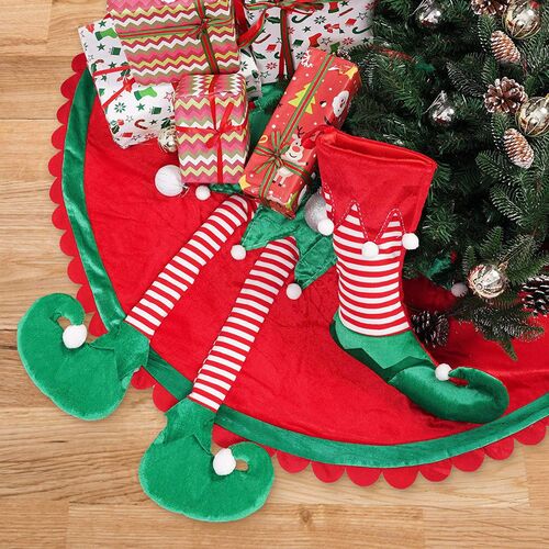custom embroidered christmas skirt