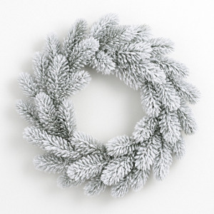 flocked holiday wreaths supplier