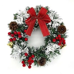 glitter christmas door wreath factory