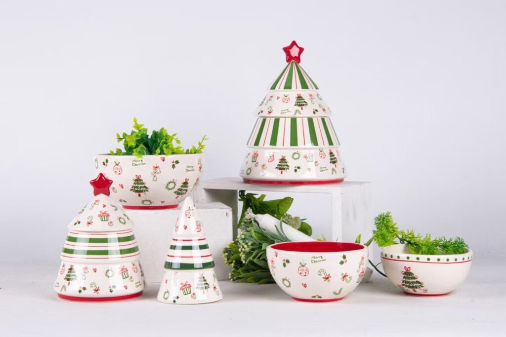 customized Christmas tableware sets for retailers
