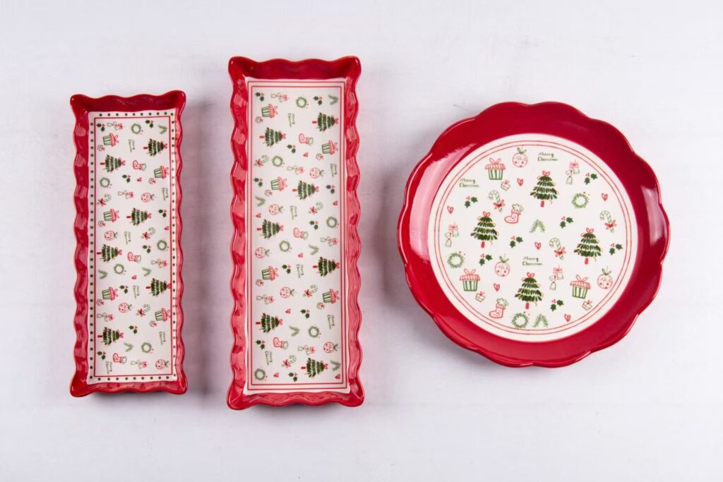 hand-painted Christmas tableware supplier