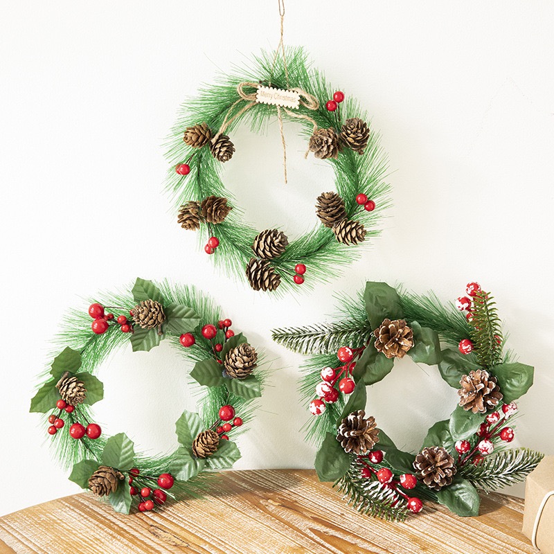 Christmas wreath door hanging decoration