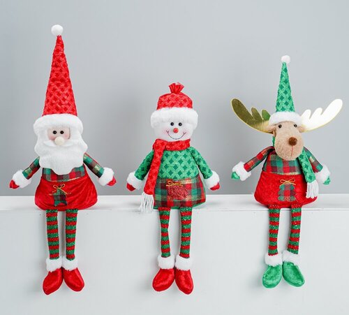 wholesale Christmas plush dolls with long legs