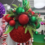 Large Glitter Hanging Christmas Ball