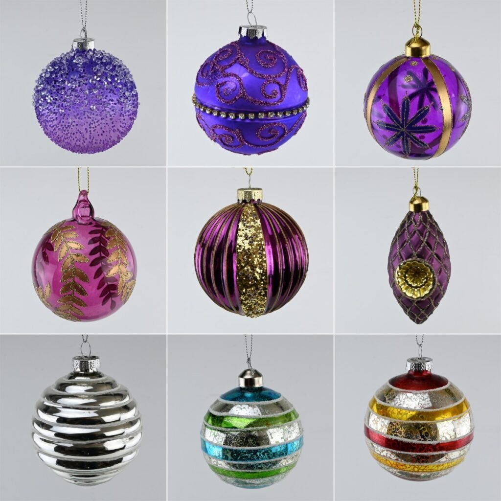 Handcrafted Glass Christmas Ornaments