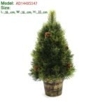 frosted tabletop christmas tree