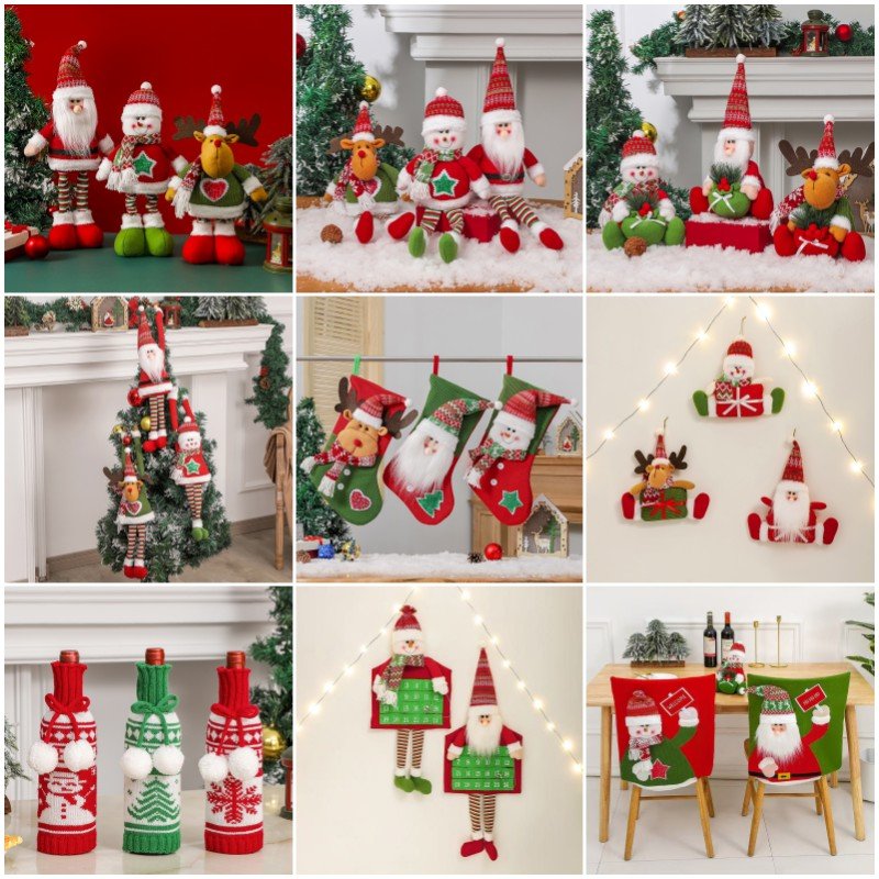 Classic Christmas Plush & Textile Decor Collection