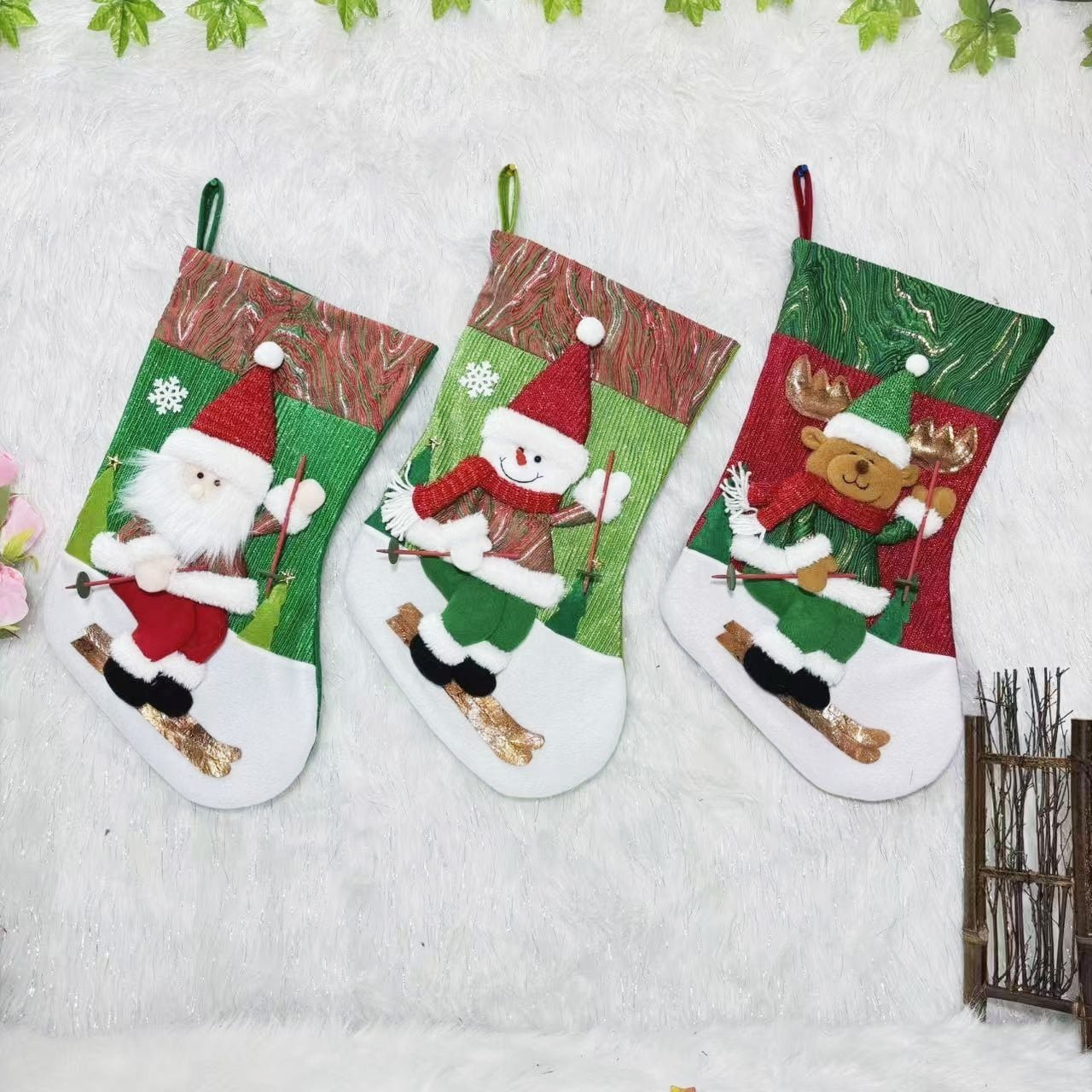 Classic Red-Green Soft Christmas Decorations
