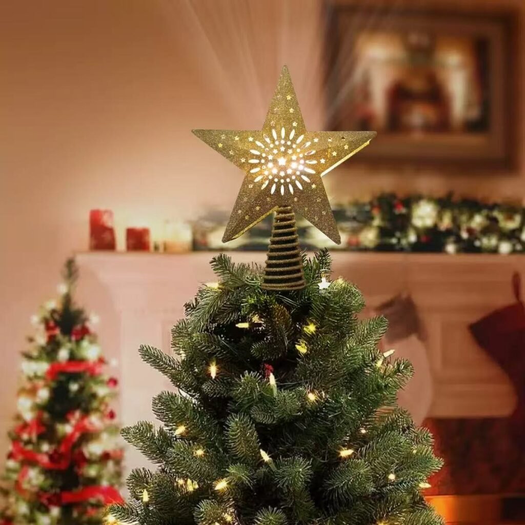 LED Projection Tree Topper Star – Create a Magical Christmas Glow