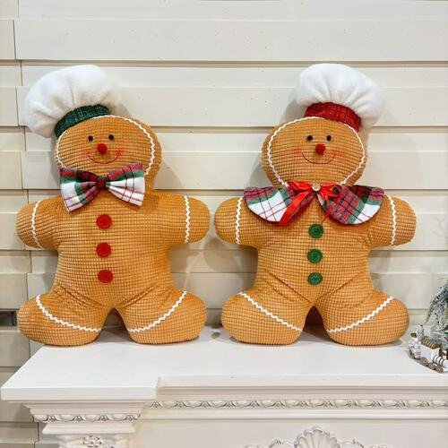 Gingerbread Man Plush Christmas Pillows Decoration