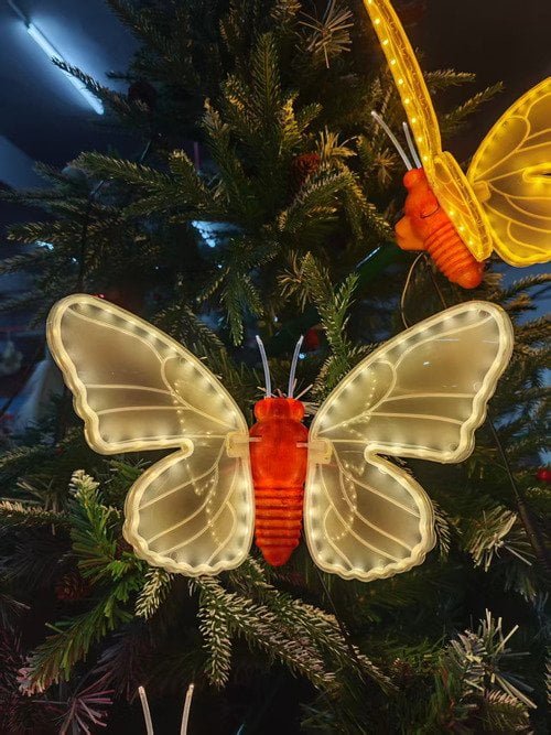 Custom butterfly mirror tunnel lights production line