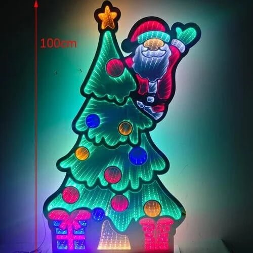 mirror tunnel lights