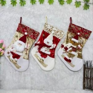 Gold Velvet Christmas Stocking