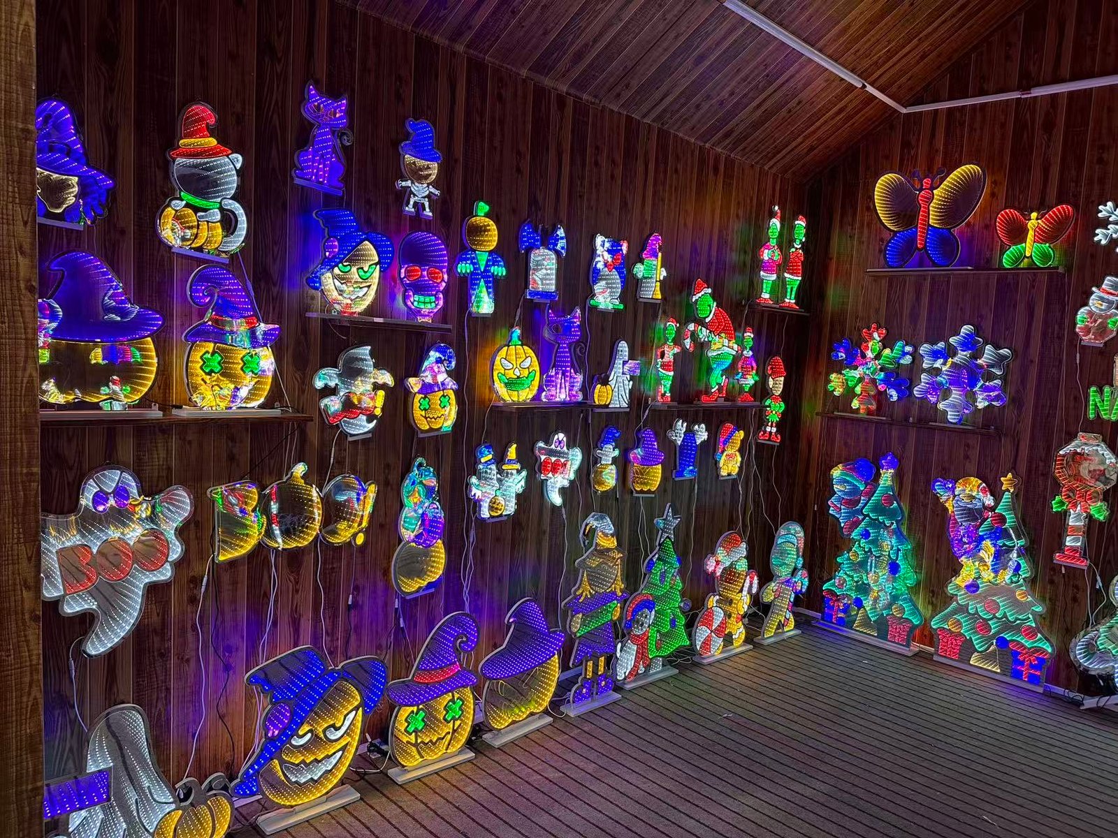 bulk infinity mirror lights showroom and Manufacturing