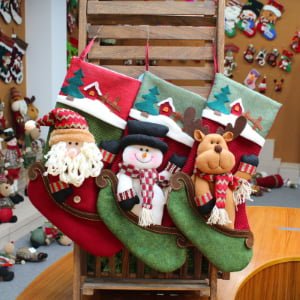 Handmade Santa Snowman Reindeer Stockings