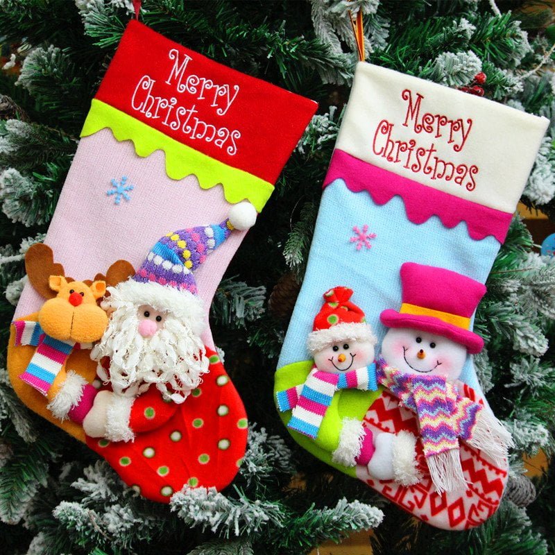 Embroidered Christmas Stockings