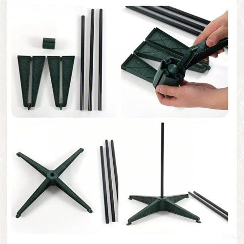 Folding Christmas tree folds flat for storage