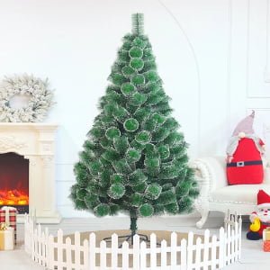 Frosted Tip Green Pine Artificial Christmas Tree Bulk Supply 5-8ft