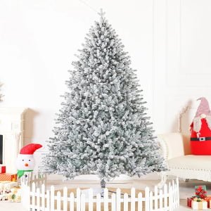 Snow Flocked White Artificial Christmas Tree