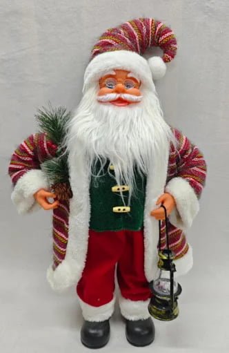 Standing Santa Claus Figurines Custom Xmas Decor